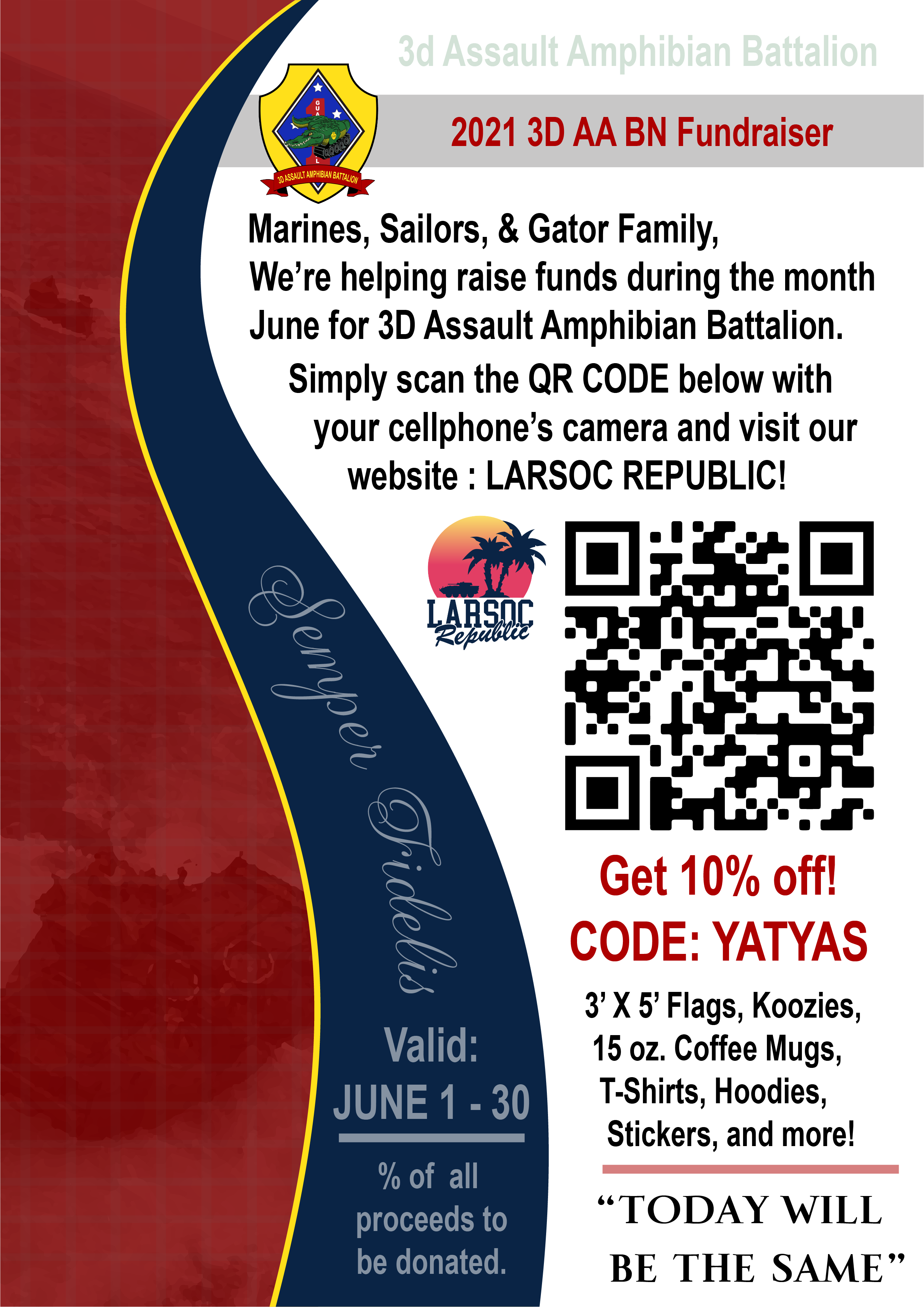 YAT-YAS 10% Off Sale to Support 3D AA BN