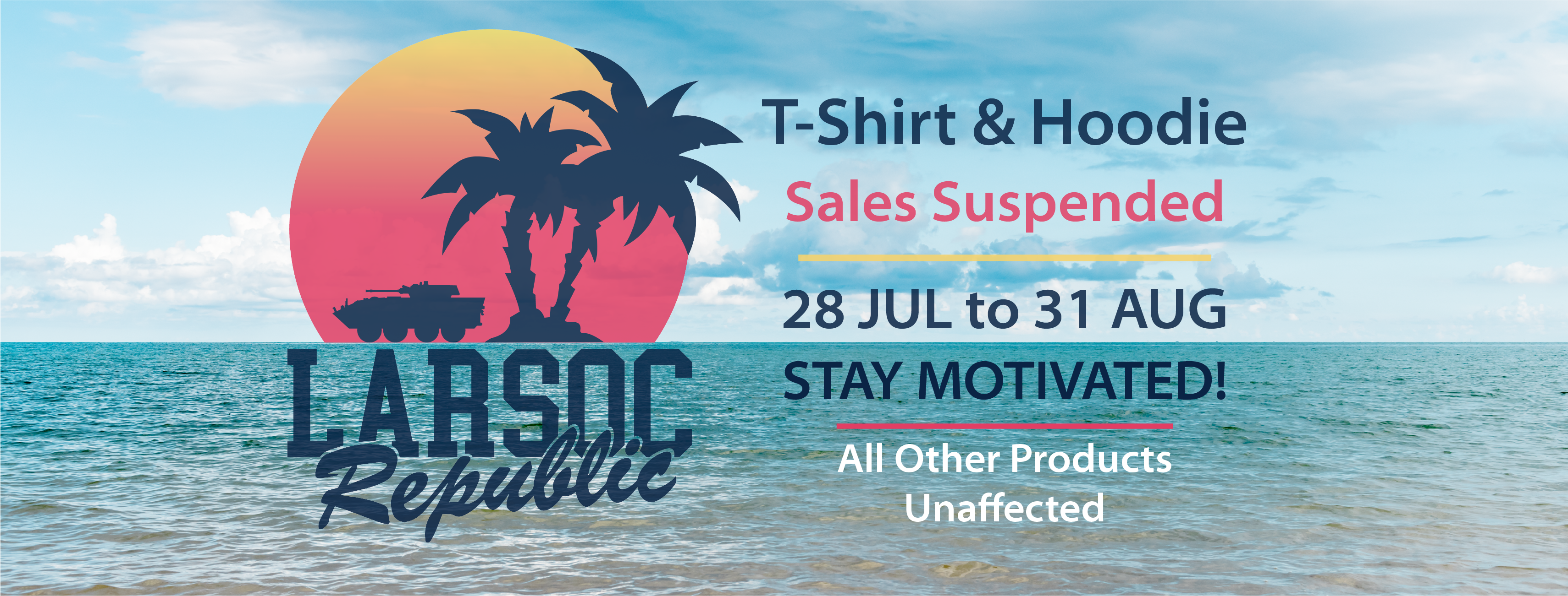 All T-Shirt & Hoodie Sales Suspended