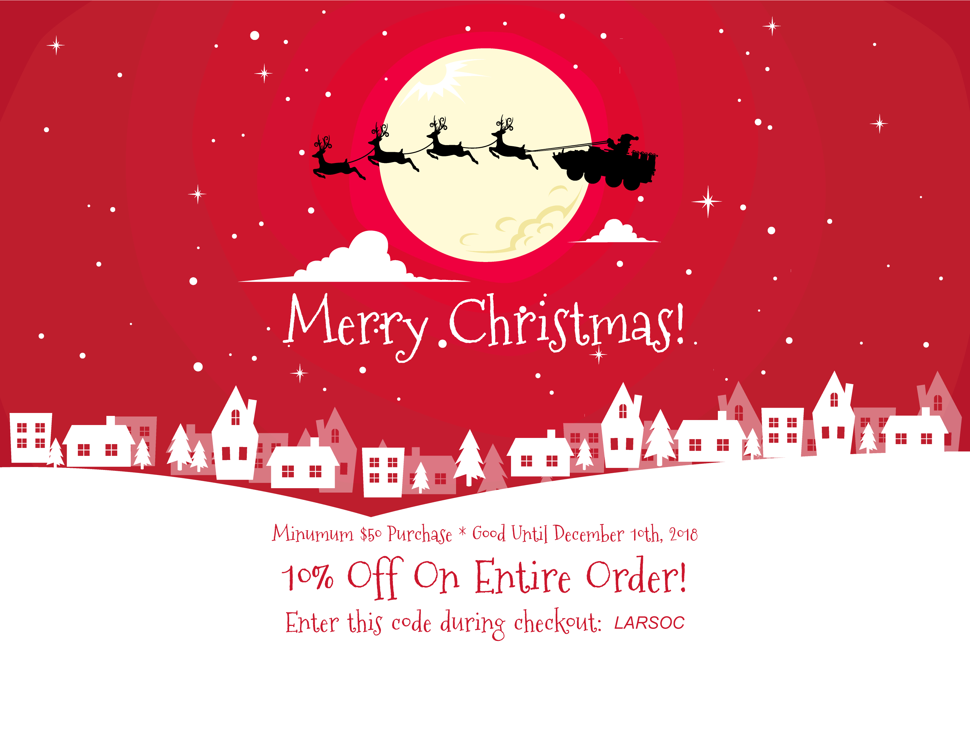 10% OFF Entire Order!