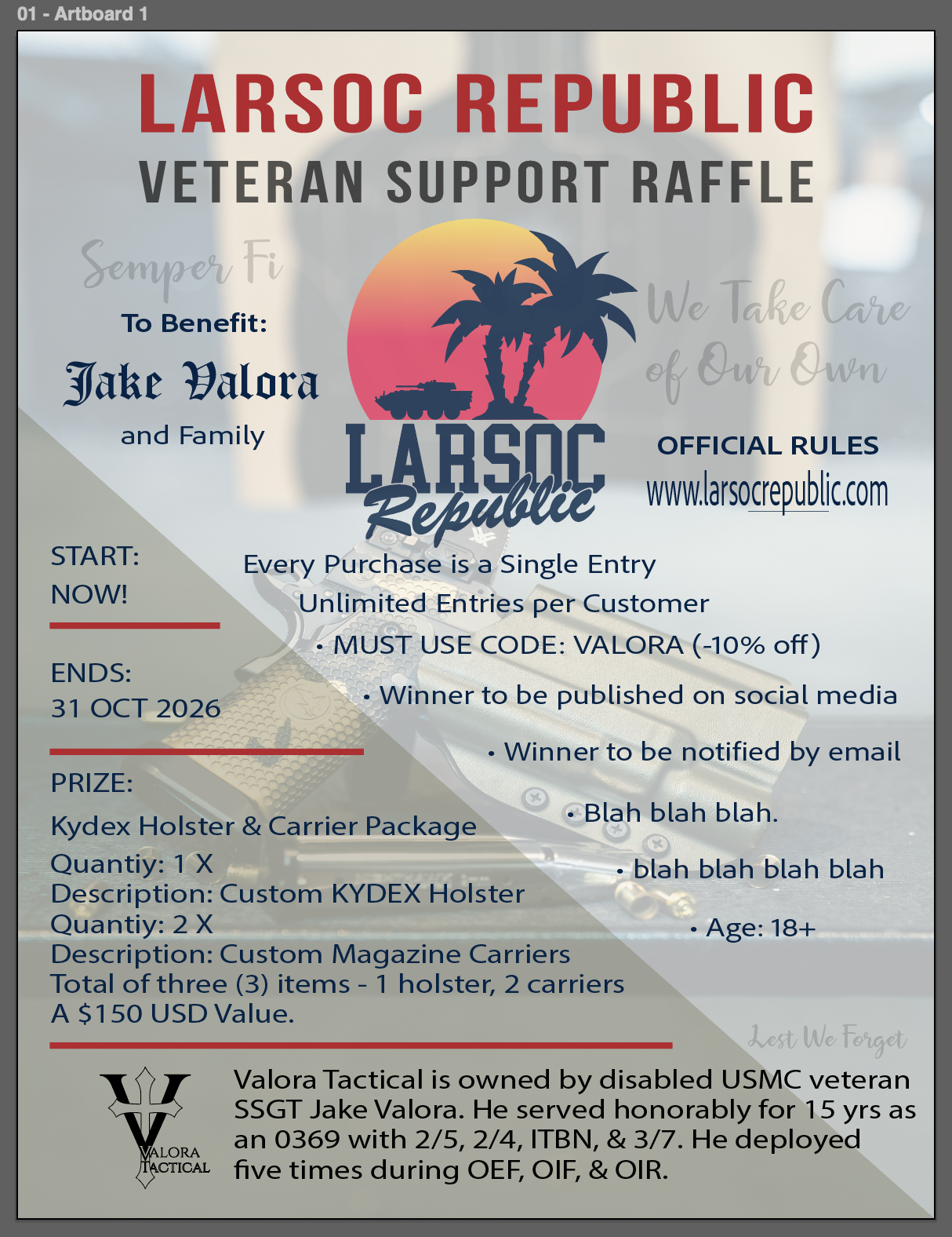 VETERAN SUPPORT RAFFLE