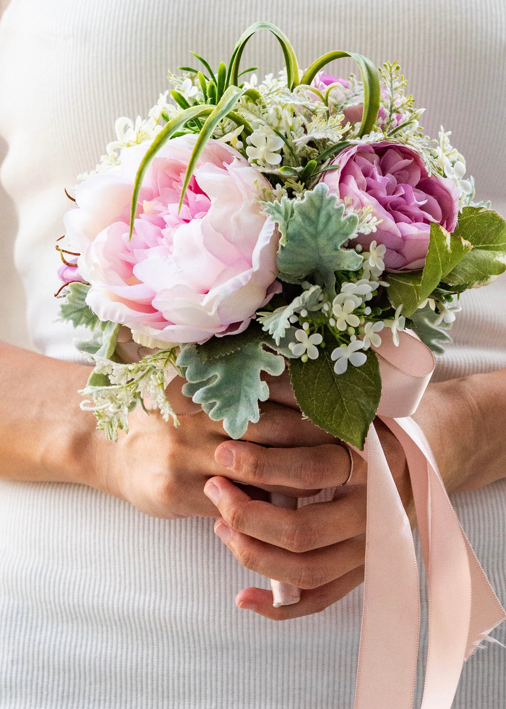 Small Round Wedding Bouquet: Pink