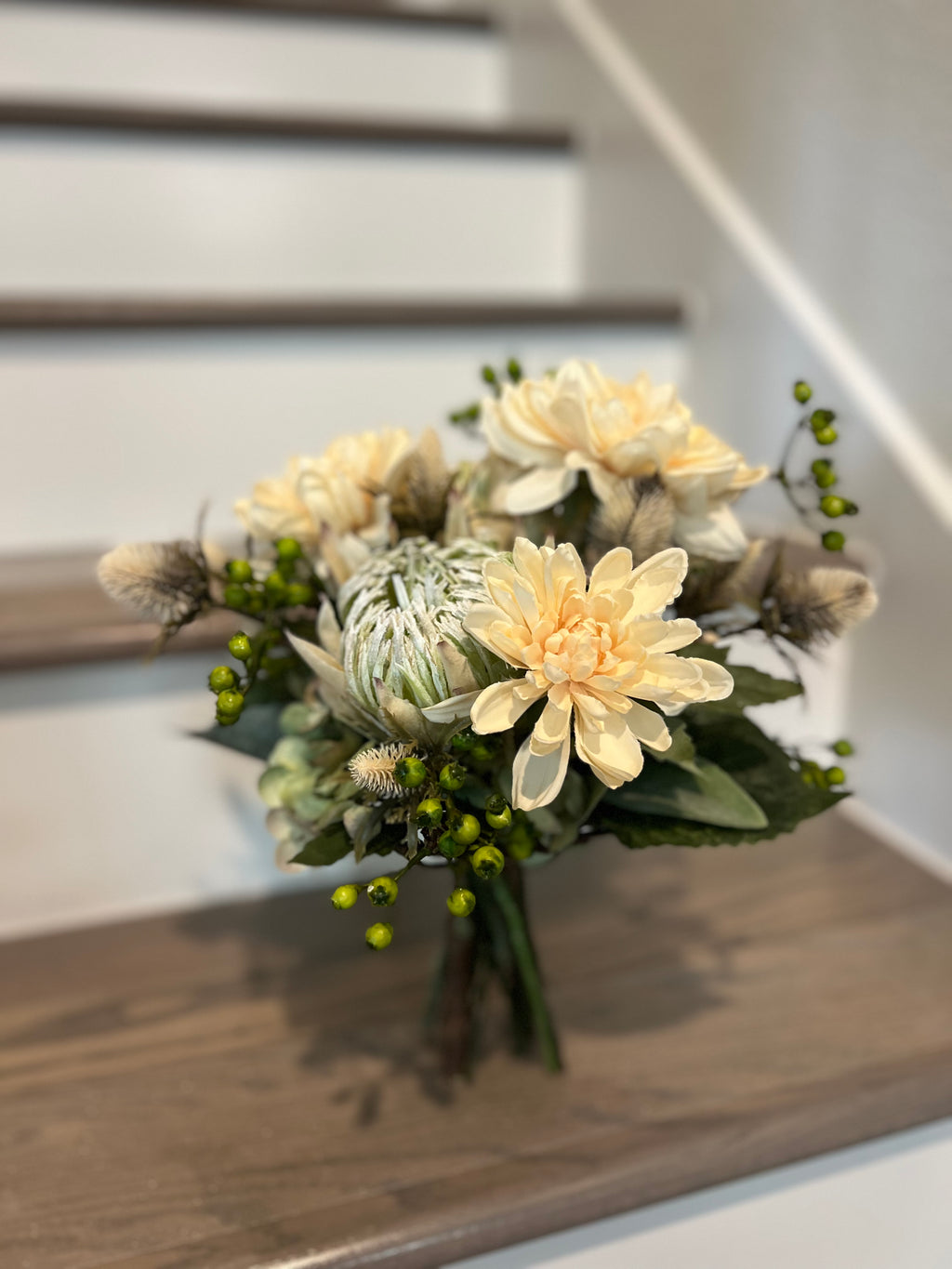 Constructed Wedding Bouquet: Apricot