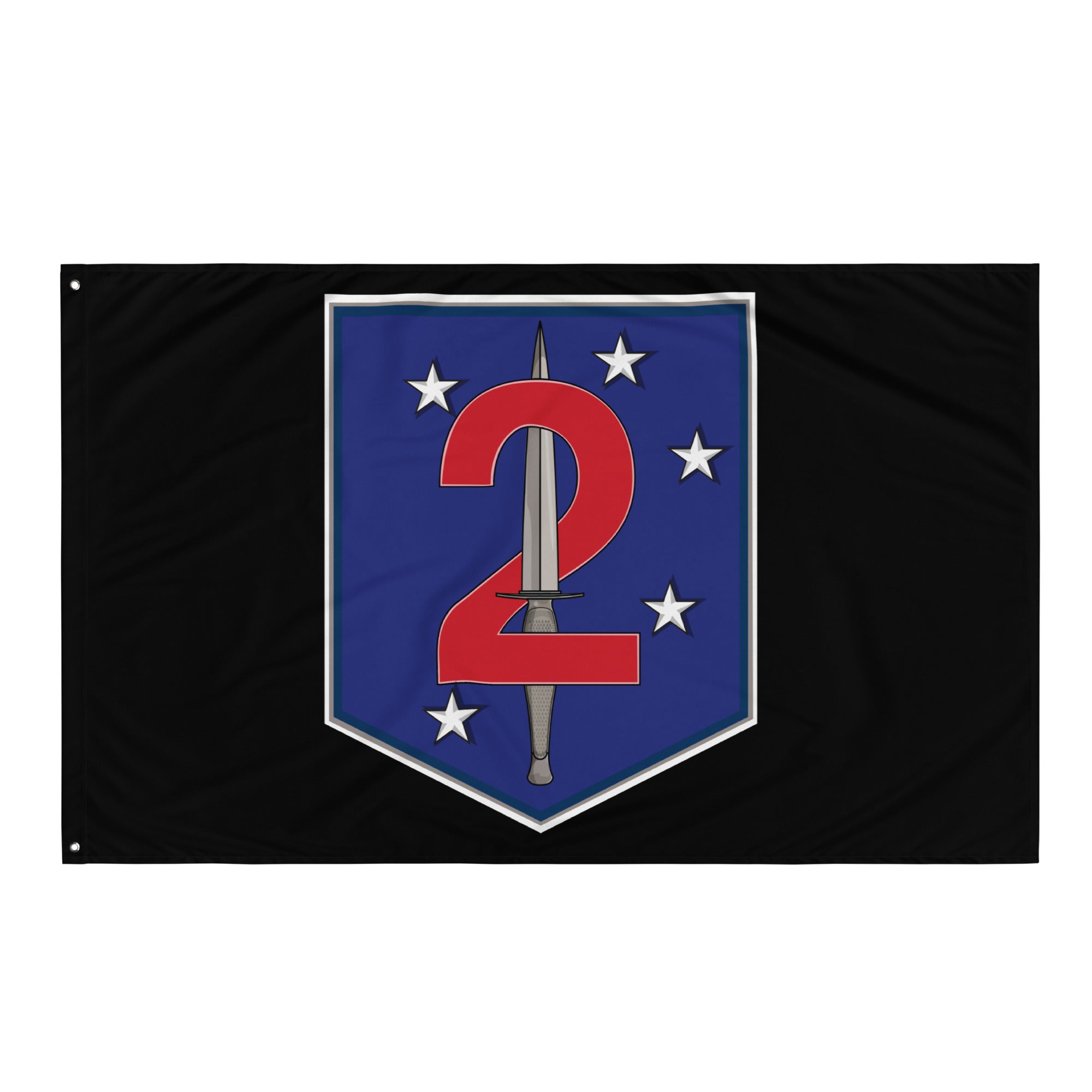 JONES RIDER-Black2 “US Flag” 2ND MARINE RAIDER BN INDOOR FLAG – LARSOC REPUBLIC