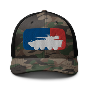 LAV-25 SPORTS CAMO TRUCKER SNAPBACK CAP