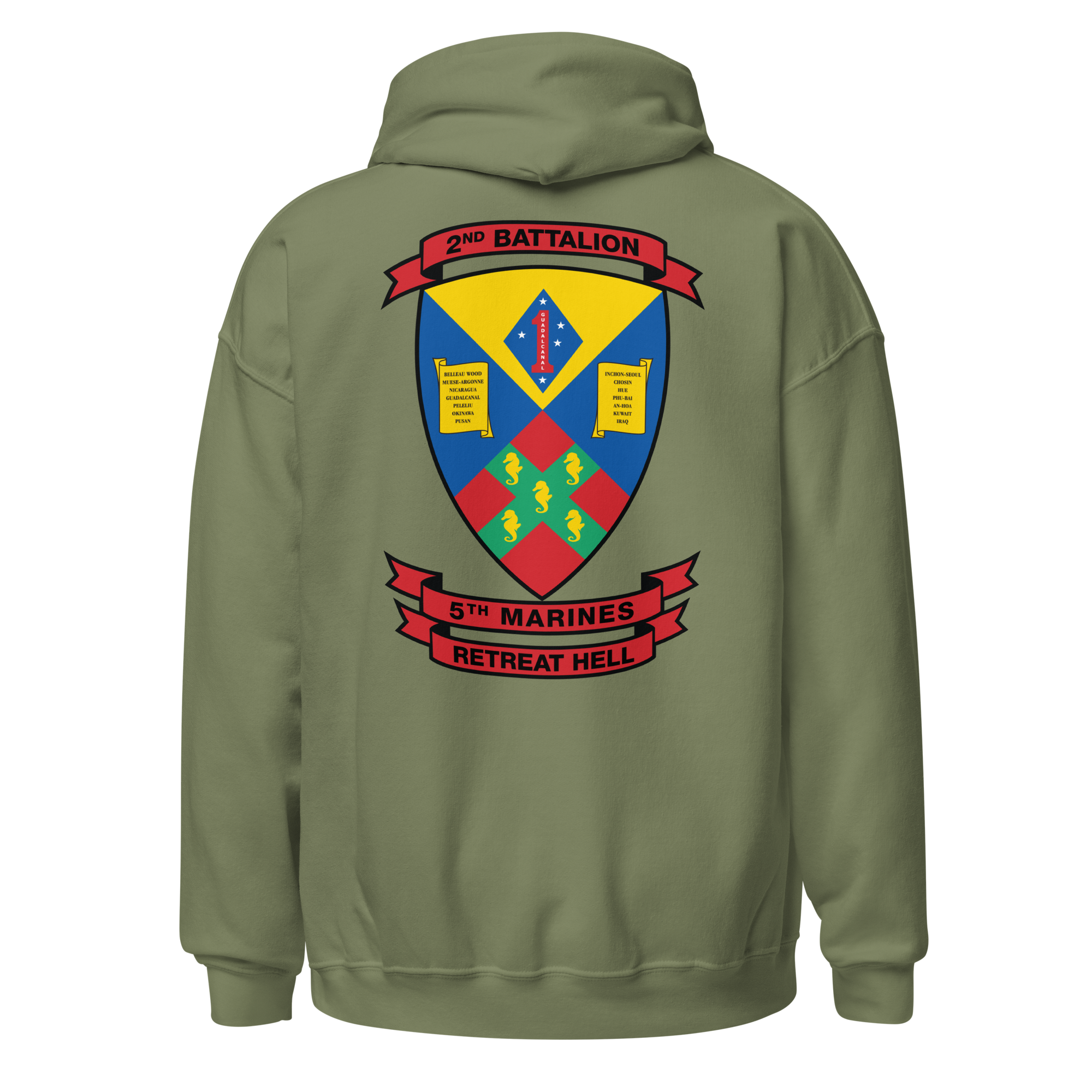 2ND BN 5TH MARINES 50/50 HOODIE