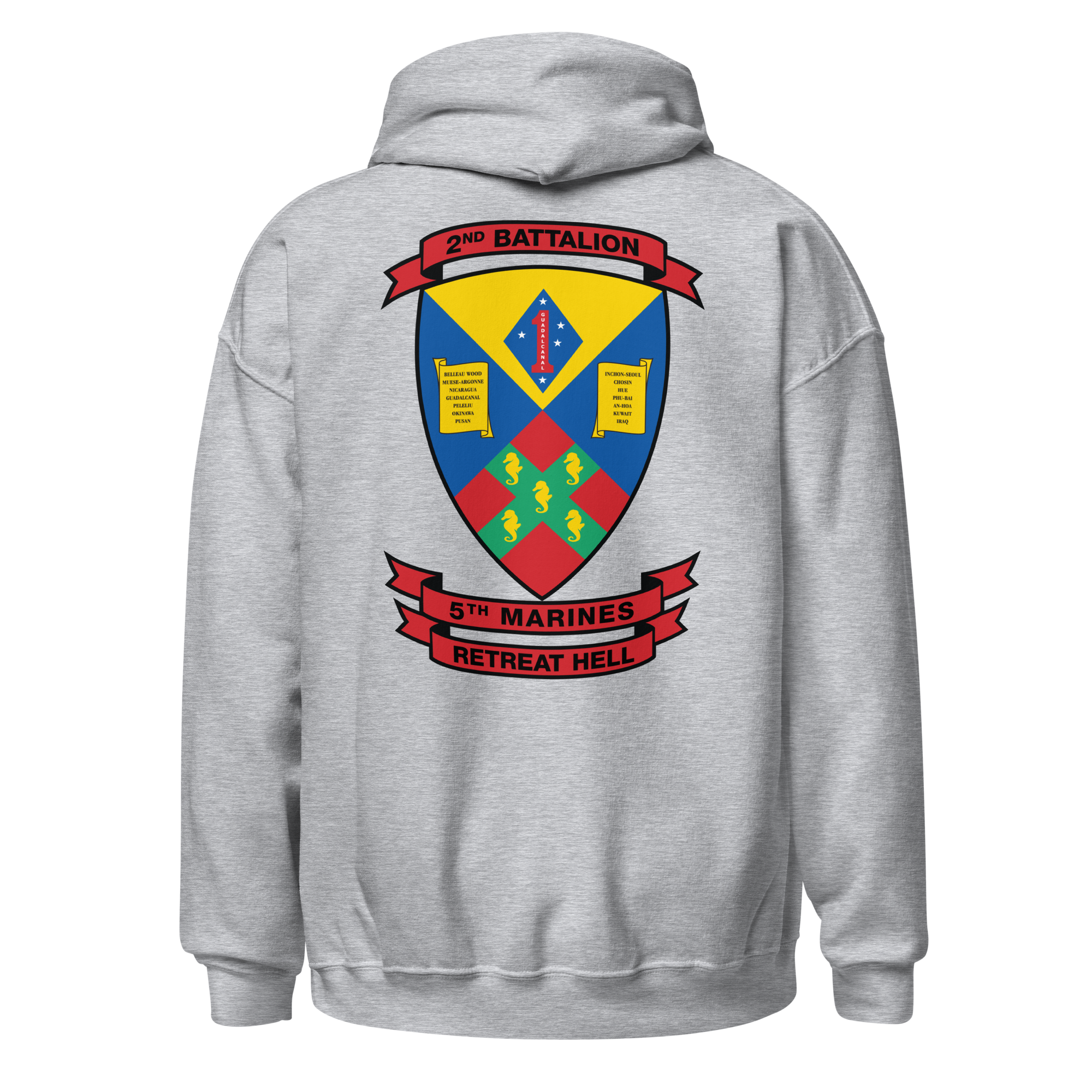 2ND BN 5TH MARINES 50/50 HOODIE