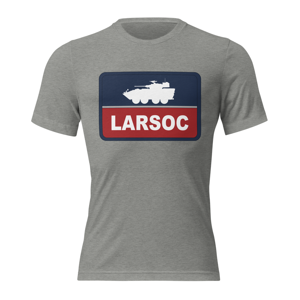 LARSOC RED BLUE TRI-BLEND T-SHIRT