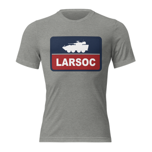 LARSOC RED BLUE TRI-BLEND T-SHIRT