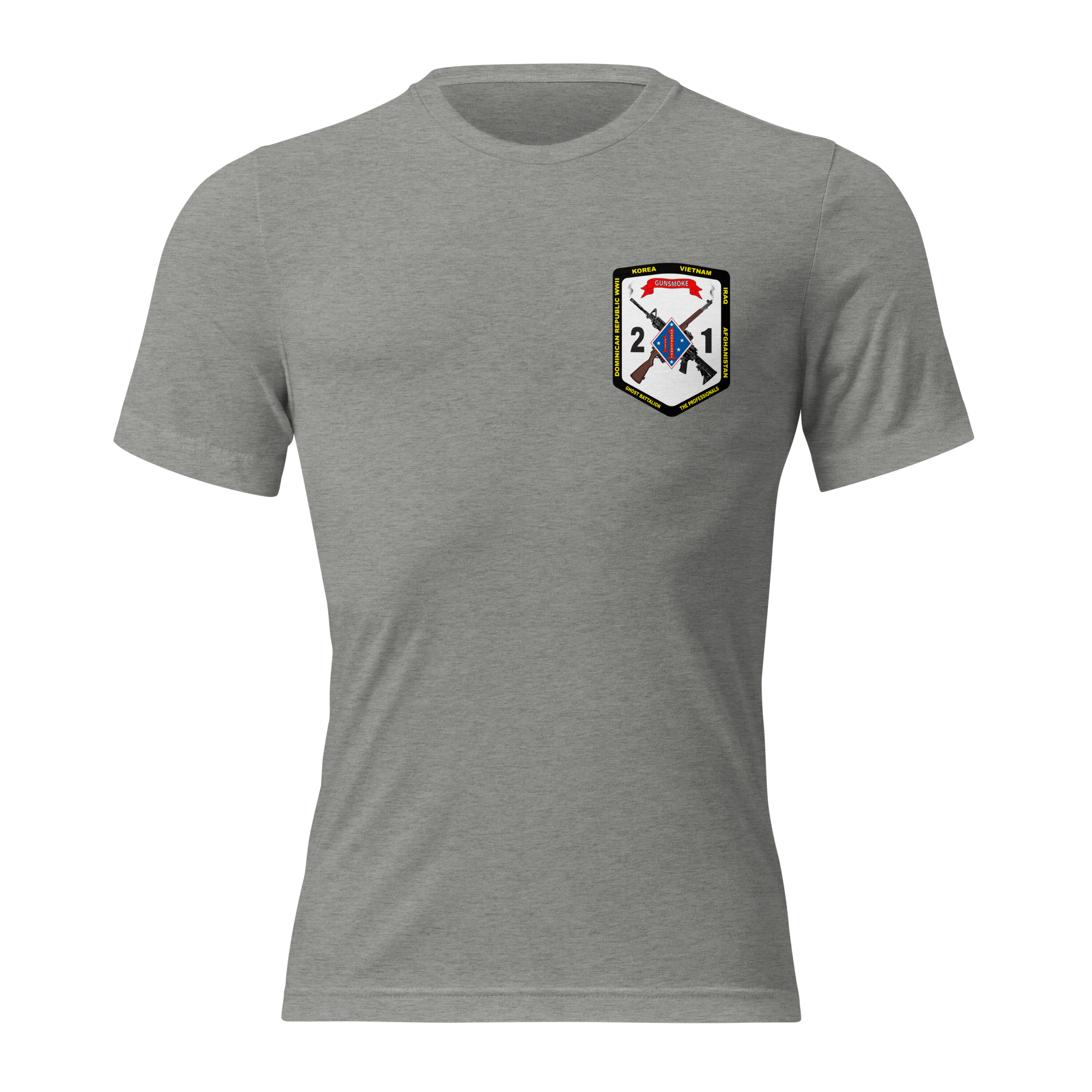 2ND BN 1ST MARINES NEW TRI-BLEND T-SHIRT