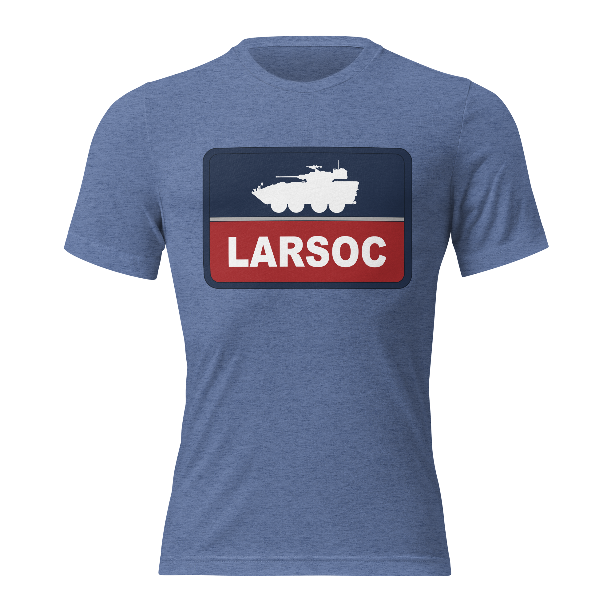 LARSOC RED BLUE TRI-BLEND T-SHIRT