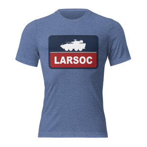 LARSOC RED BLUE TRI-BLEND T-SHIRT