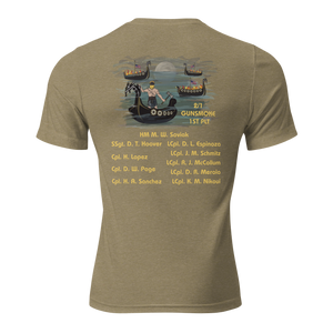 1ST PLT GHOST CO 2ND BN 1ST MARINES TRI-BLEND T-SHIRT