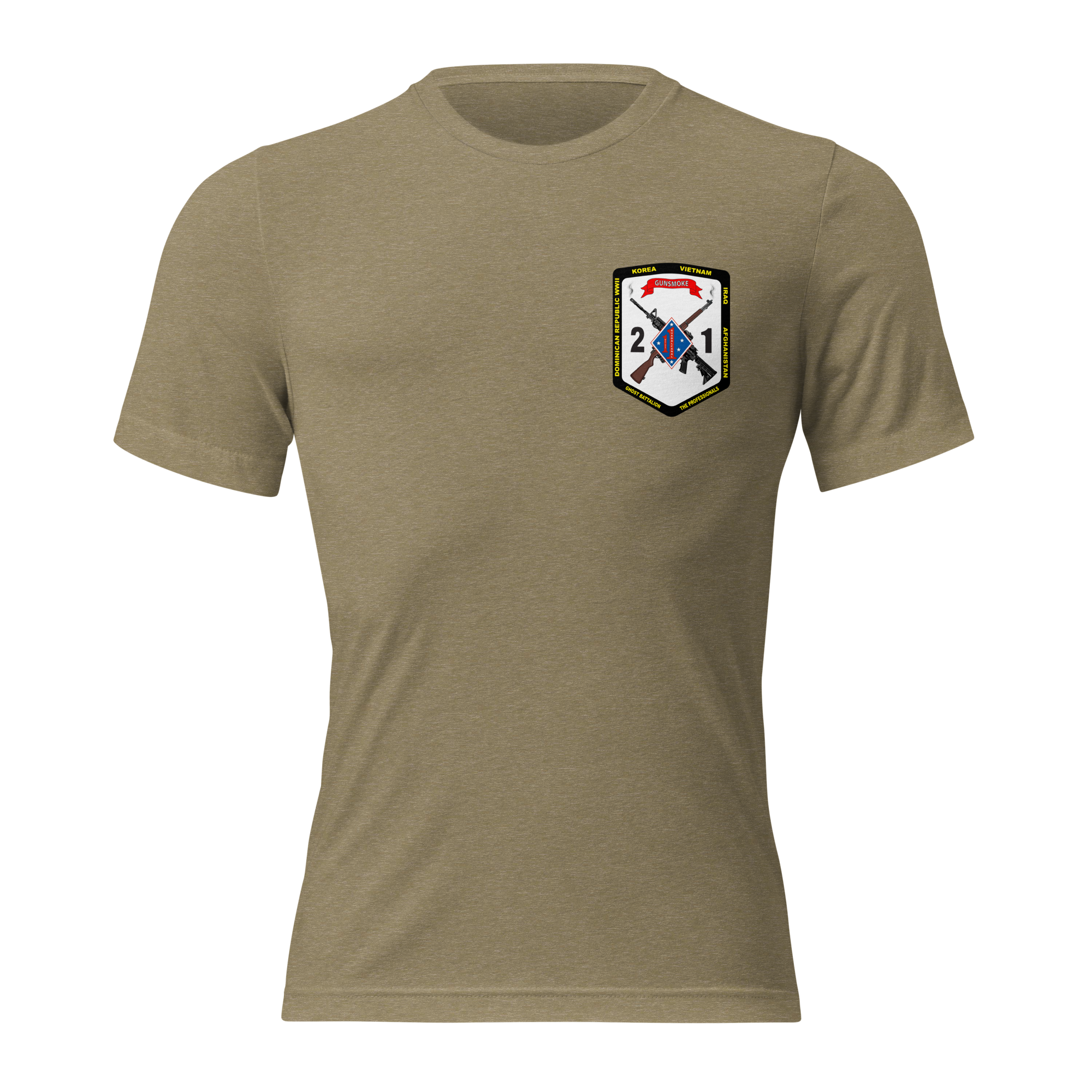 2ND BN 1ST MARINES NEW TRI-BLEND T-SHIRT