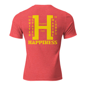 H STANDS FOR HAPPINESS TRI-BLEND T-SHIRT