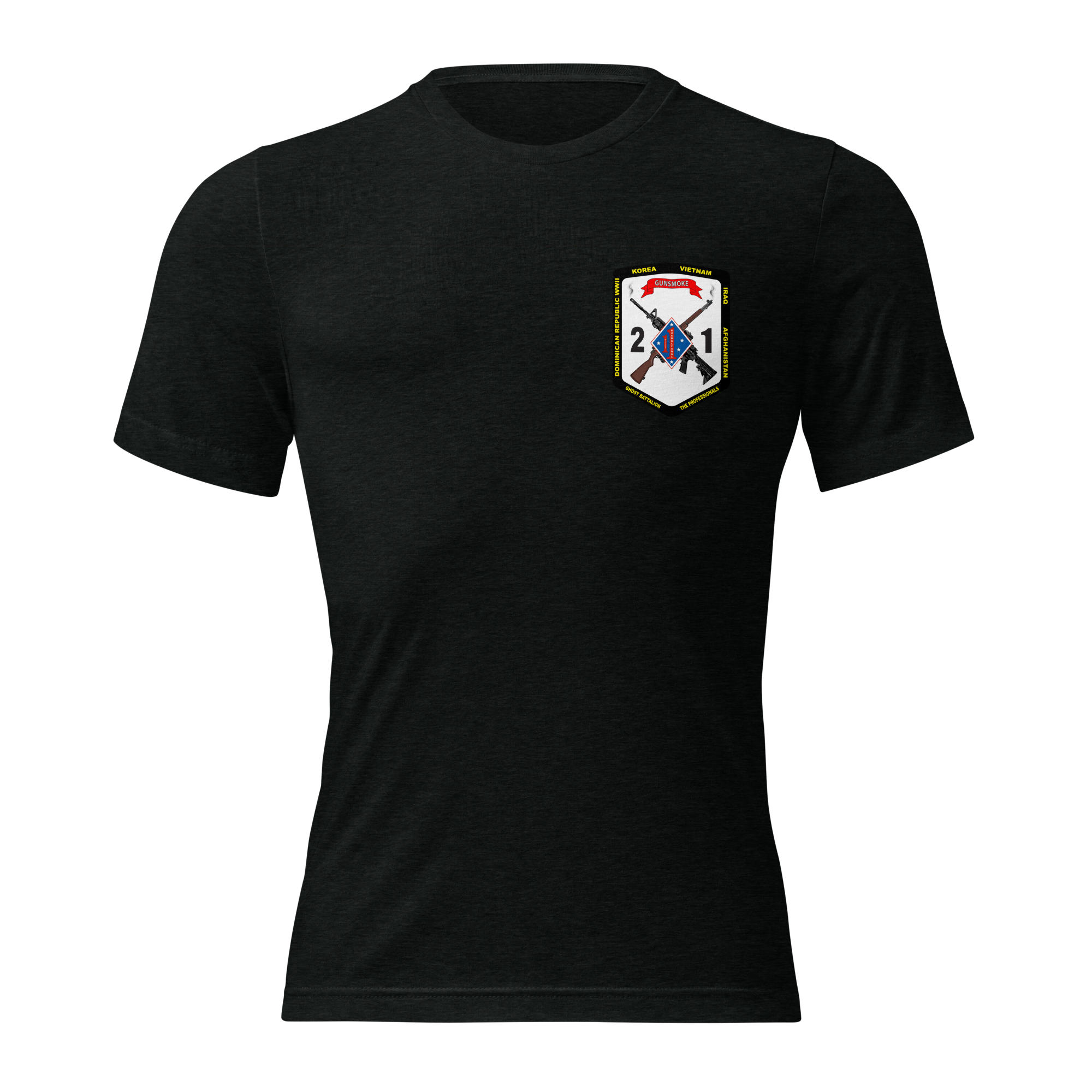 2ND BN 1ST MARINES NEW TRI-BLEND T-SHIRT