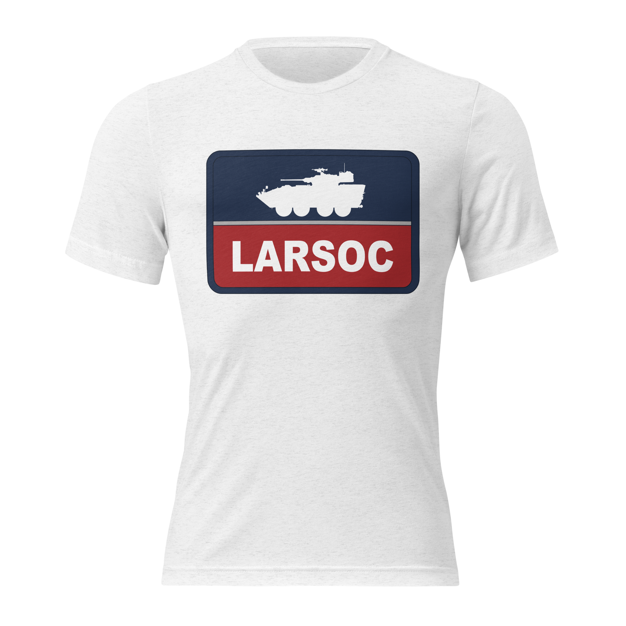 LARSOC RED BLUE TRI-BLEND T-SHIRT