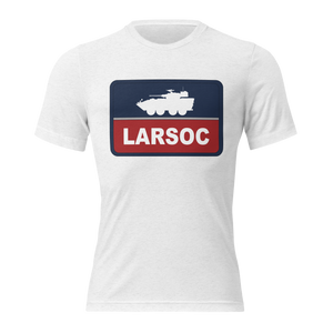 LARSOC RED BLUE TRI-BLEND T-SHIRT