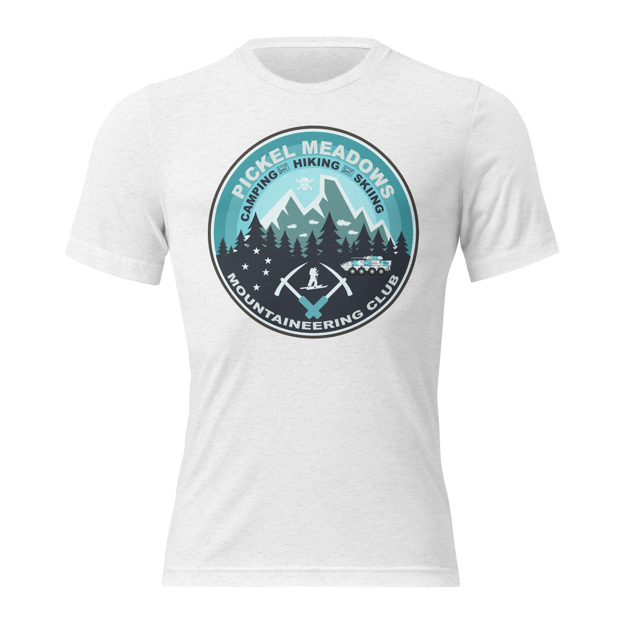 PICKEL MEADOWS MOUNTAINEERING CLUB TRI-BLEND T-SHIRT