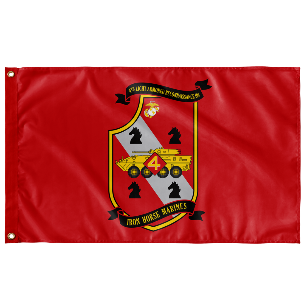 4TH LAR BN RED 3' X 5' INDOOR FLAG