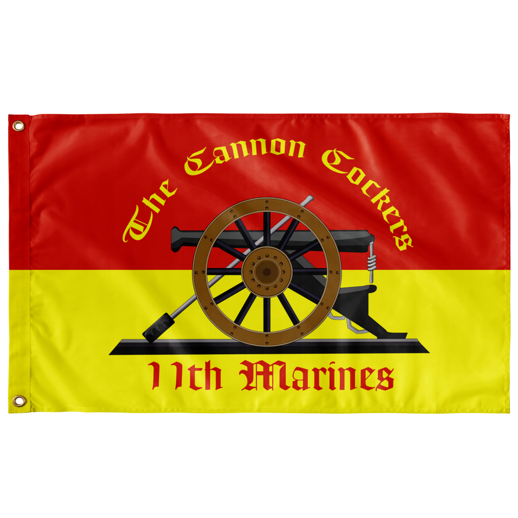 11TH MARINE REGIMENT 3' X 5' INDOOR FLAG