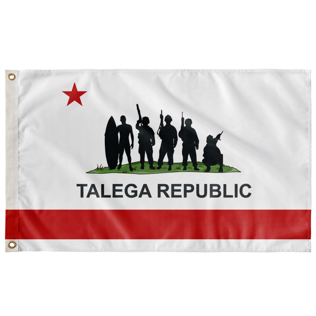 TALEGA REPUBLIC WHITE 3' X 5' INDOOR FLAG