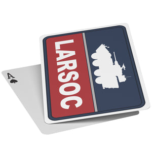 LARSOC RED BLUE PLAYING CARDS