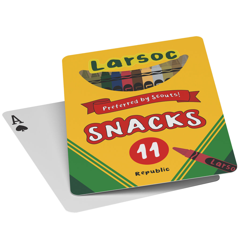 SNACKS FOR SCOUTS PLAYING CARDS