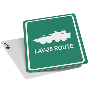 LAV-25 ROUTE PLAYING CARDS