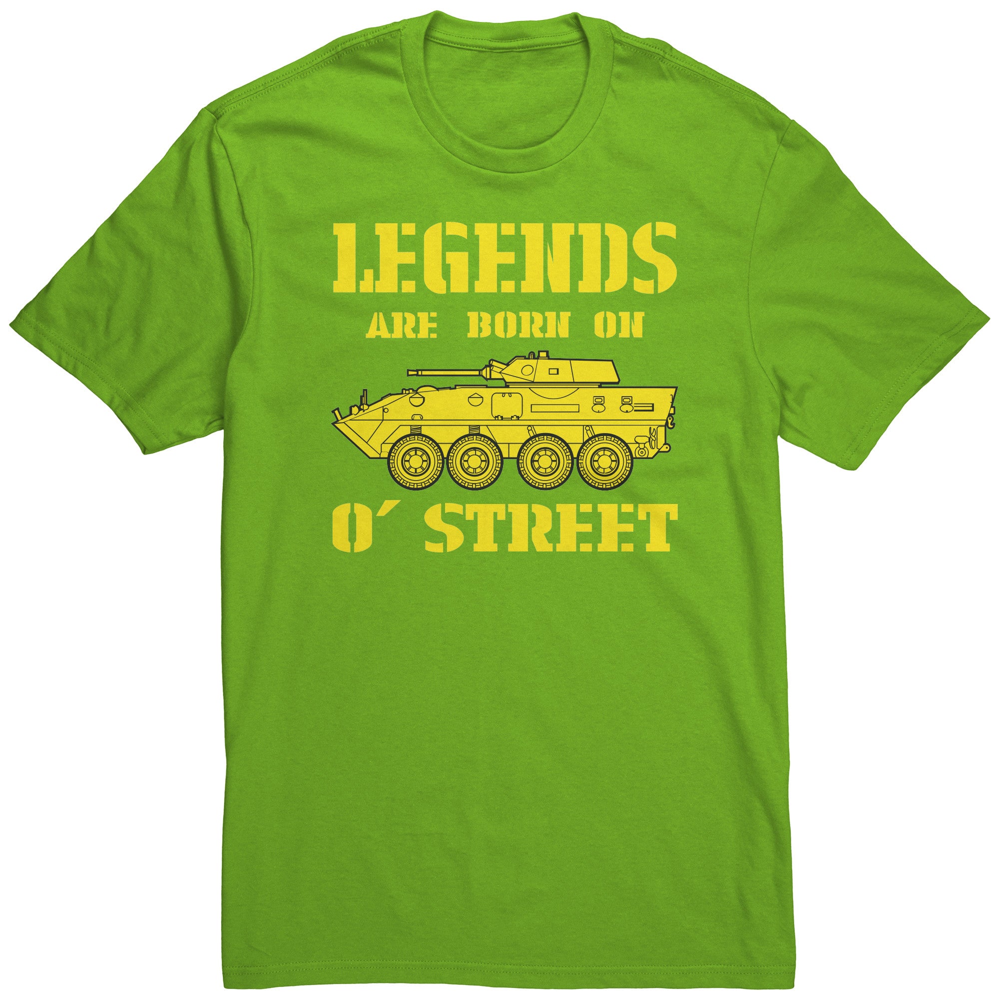 LEGENDS ARE BORN ON O STREET CREW T-SHIRT