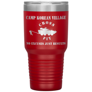 CAMP KOREAN VILLAGE CROSS FIT 30 oz TUMBLER