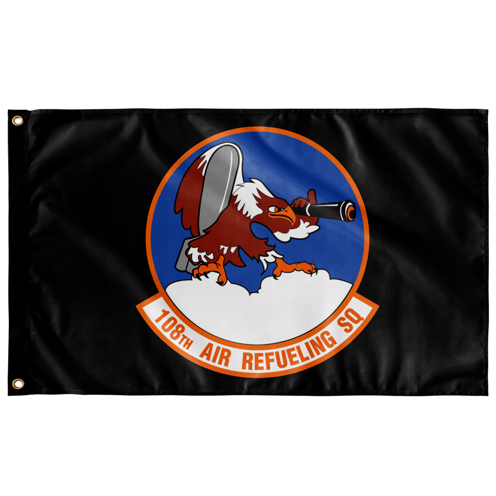 108TH AIR REFUELING SQUADRON 3' X 5' INDOOR FLAG