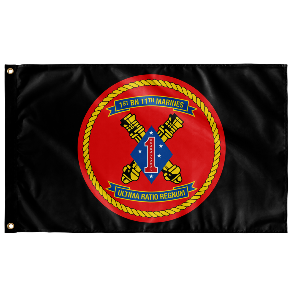 1ST BN 11TH MARINES 3' X 5' INDOOR FLAG