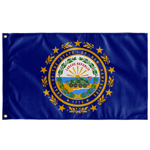GREAT SEAL of NEW HAMPSHIRE LARSOC 3' 5' SINGLE-SIDED INDOOR FLAG