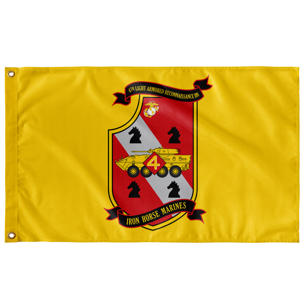4TH LAR BN YELLOW 3' X 5' INDOOR FLAG