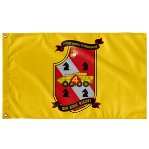 4TH LAR BN YELLOW 3' X 5' INDOOR FLAG